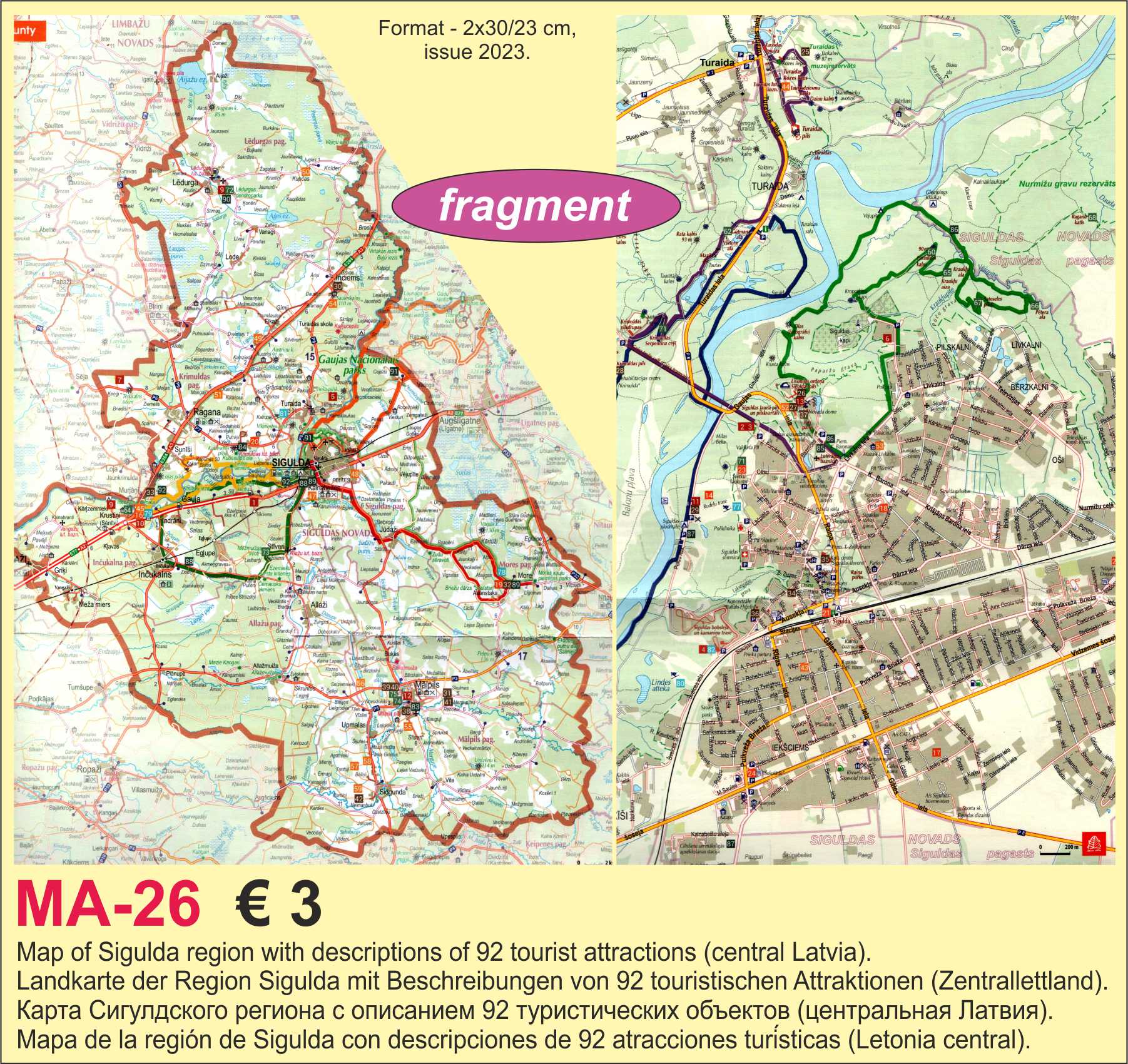 Map of Sigulda Latvia 2023